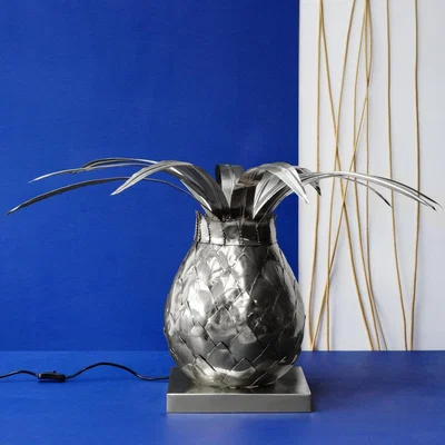 Amara Marinette Saint Tropez - Pineapple Finial Lamp - Shiny Nickel