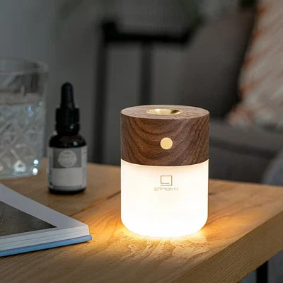 Amara Gingko - Smart Diffuser Lamp - Natural Walnut Wood