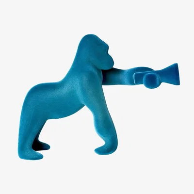 Amara Qeeboo - Kong Velvet Lamp - XS - Light Blue
