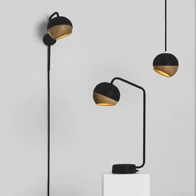 Amara Mater - Ray Ball Table Lamp - Black
