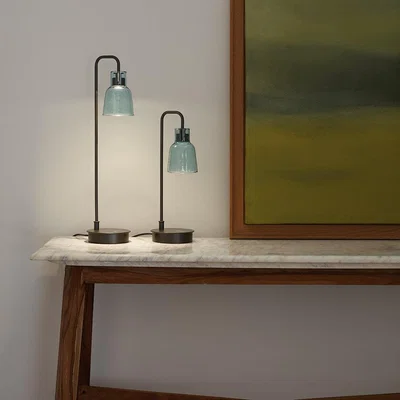 Amara Bover - Drip Table Lamp with Dimmer - Black/Blue - 36cm
