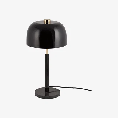 Amara Luxe - Dome Top Table Lamp - Black