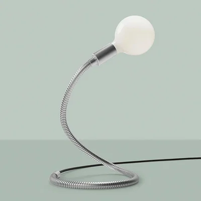 Amara Edgar Home - Wave Table Lamp - Platinum