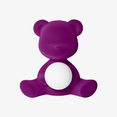 Amara Qeeboo - Teddy Girl Velvet Lamp - Violet