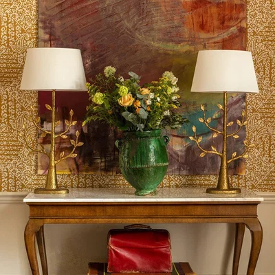 Amara William Yeoward - Milla Bronze Table Lamp Base - Gilded Finish