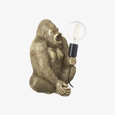 Amara Parlane - Elton the Gorilla Table Lamp - Gold