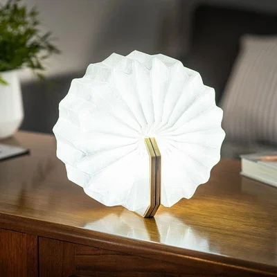 Amara Gingko - Smart Accordion Lamp - Walnut