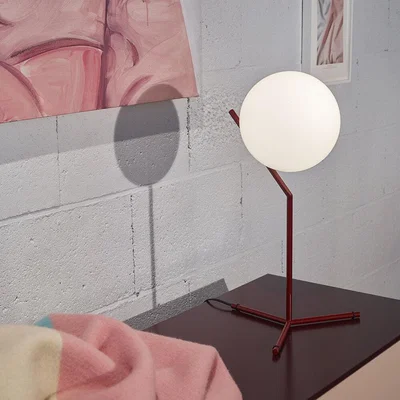 Amara Flos - High IC Glossy Table Lamp - Red Burgundy