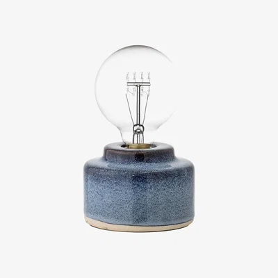 Amara Bloomingville - Porcelain Table Lamp - Blue