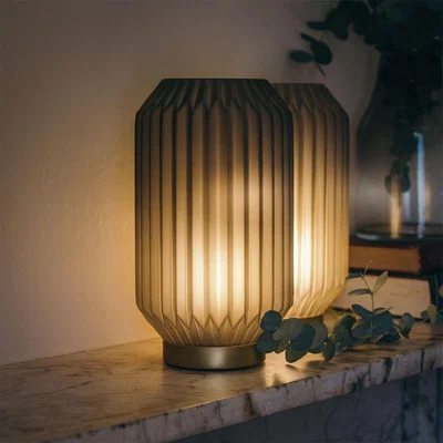 Atkin & Thyme Gem Table Lamp Grey