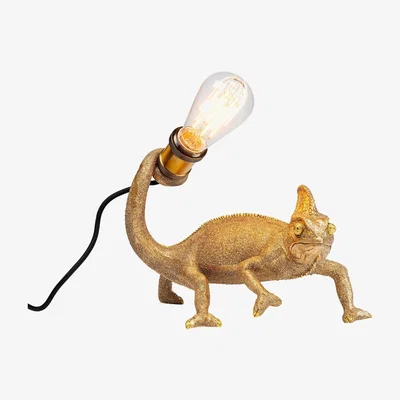 Barker and Stonehouse Chameleon Table Lamp, Gold | Barker & Stonehouse