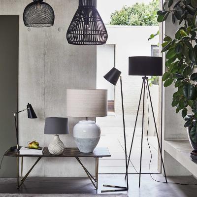 Barker and Stonehouse Angular Table Lamp, Black Metal | Barker & Stonehouse