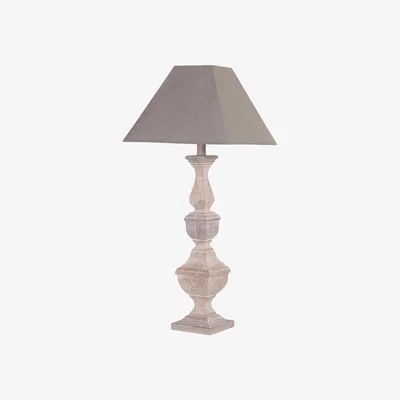 Barker and Stonehouse Block Wood Table Lamp, Neutral | Barker & Stonehouse