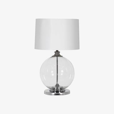 Barker and Stonehouse Glass Ball Table Lamp, Chrome