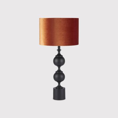 Barker and Stonehouse Velvet Terra Table Lamp, Orange | Barker & Stonehouse