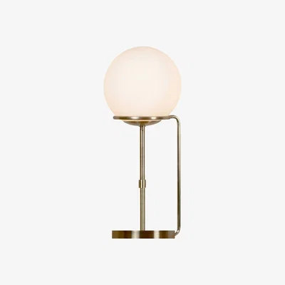Barker and Stonehouse Opal Ball Table Lamp, White Metal | Barker & Stonehouse