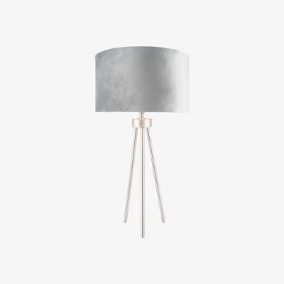 Barker and Stonehouse Tripod Table Lamp, Silver Metal | Barker & Stonehouse