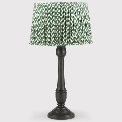 Barker and Stonehouse Green Pleated Shade T/Lamp | Barker & Stonehouse