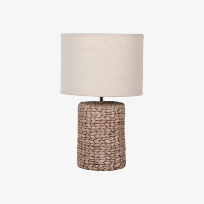 Barker and Stonehouse Rattan Table Lamp, Neutral Wicker | Barker & Stonehouse