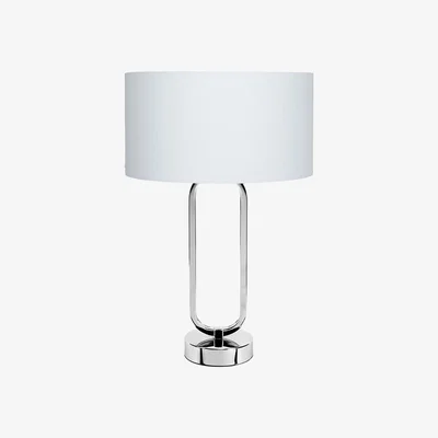 Barker and Stonehouse Chrome Table Lamp, Silver | Barker & Stonehouse