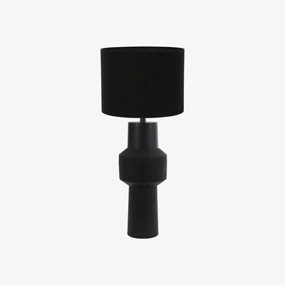 Barker and Stonehouse Black Sculpted Table Lamp