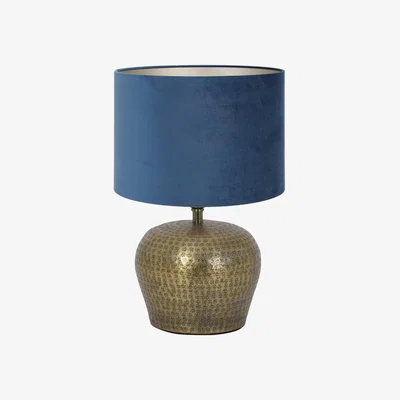 Barker and Stonehouse Hammered Table Lamp, Gold