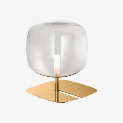 Barker and Stonehouse Tonelli Hyperion Table Lamp, Square, Gold | Barker & Stonehouse