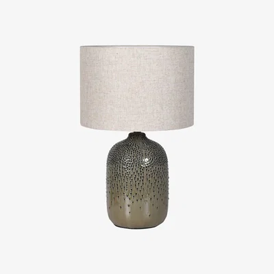 Barker and Stonehouse Textured Green Table Lamp | Barker & Stonehouse