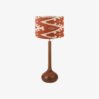 Barker and Stonehouse Tall Wooden Table Lamp, Brown | Barker & Stonehouse