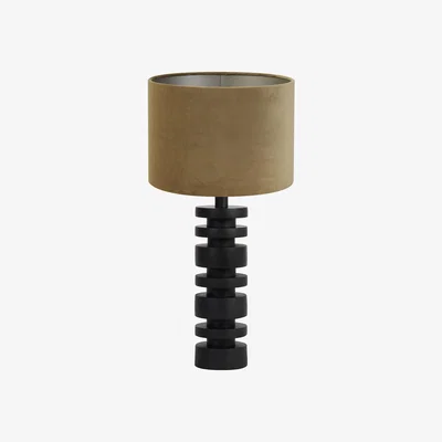Barker and Stonehouse Black Block Table Lamp Metal | Barker & Stonehouse
