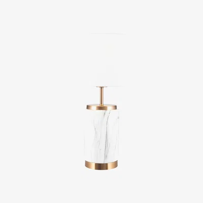 Barker and Stonehouse White & Gold Marble Effect Ceramic Table Lamp | Barker & Stonehouse
