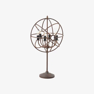 Barker and Stonehouse Timothy Oulton Gyro Table Lamp, Antique Rust