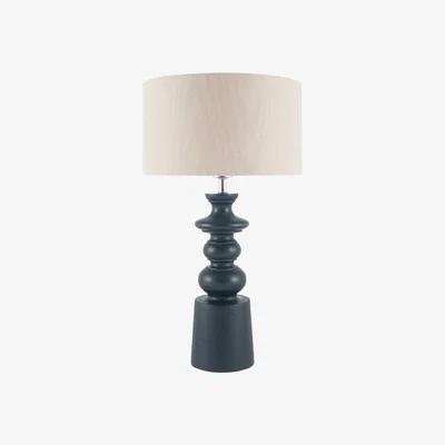 Barker and Stonehouse Mango Wood Table Lamp, Taupe | Barker & Stonehouse