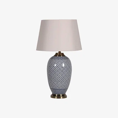 Barker and Stonehouse Lattice Table Lamp, Blue