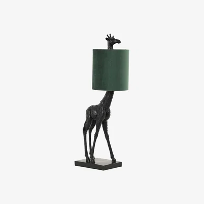 Barker and Stonehouse Giraffe Table Lamp, Black and Green
