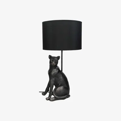 Barker and Stonehouse Black Leopard Table Lamp | Barker & Stonehouse