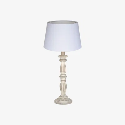 Barker and Stonehouse Cream Wash Wood Table Lamp | Barker & Stonehouse