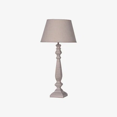 Barker and Stonehouse Taupe Wooden Table Lamp | Barker & Stonehouse