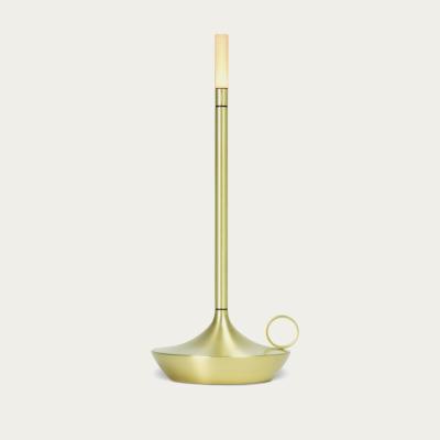 Bombinate.com Brass Wick Rechargeable Table Light