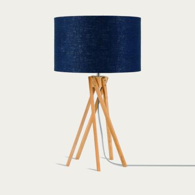Bombinate.com Natural/Blue Denim Kilimanjaro Bamboo Table Lamp
