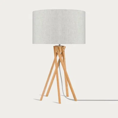 Bombinate.com Natural/Linen Light Kilimanjaro Bamboo Table Lamp