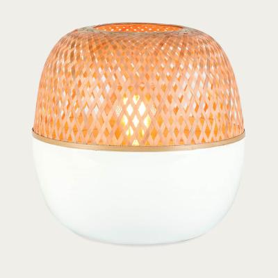 Bombinate.com Mekong Round Bamboo Table Lamp- S
