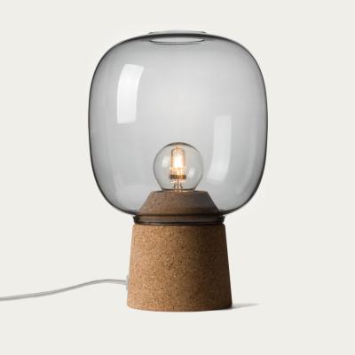 Bombinate.com Smoked Glass Picia Table Lamp