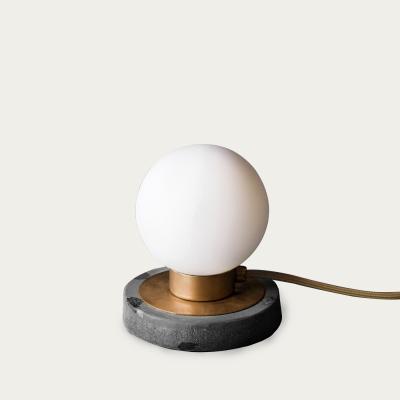 Bombinate.com Brushed Aged Brass Disco Mini Terrazzo Table Lamp - UK Plug