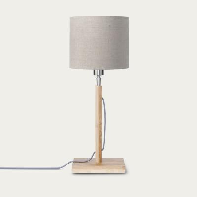 Bombinate.com Natural/Linen Dark Fuji Bamboo Table Lamp