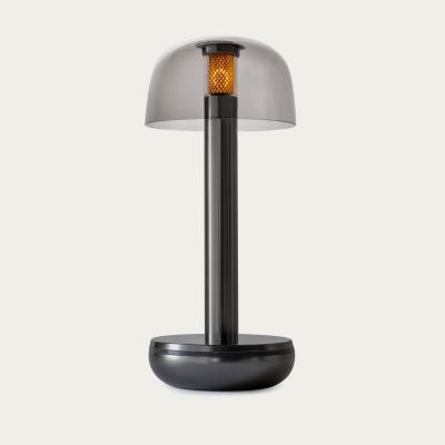 Bombinate.com Titanium Smoked Glass Two Table Light