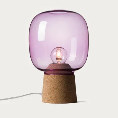 Bombinate.com Purple Glass Picia Table Lamp