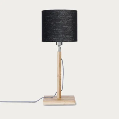 Bombinate.com Natural/Black Fuji Bamboo Table Lamp