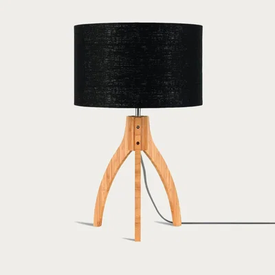 Bombinate.com Natural/Black Annapurna Bamboo Table Lamp
