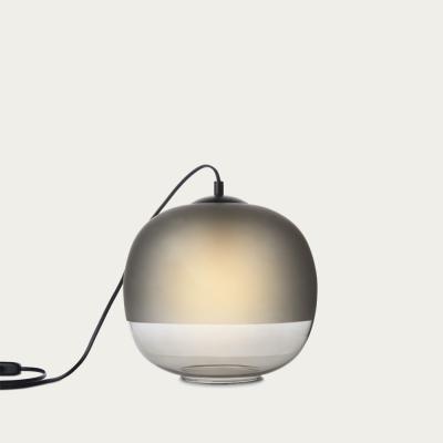Bombinate.com Smoked Glass Bale Table Lamp